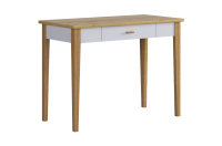 Стол Хюгге, (1000х500х756), (белое дерево/дуб крафт золотой)