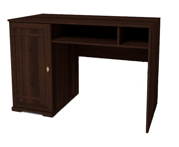 Sherlock 115 (Библиотека) Стол письменный  (орех шоколадный) 