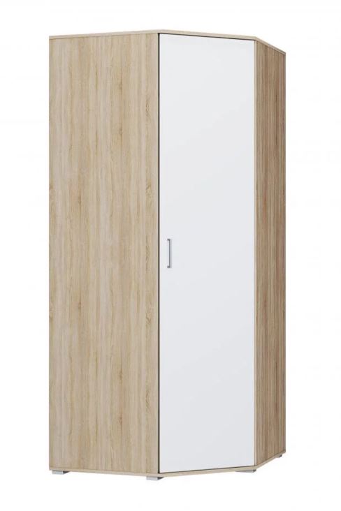 Шкаф ШУ Лайт (угловой) белый/корпус дуб сонома