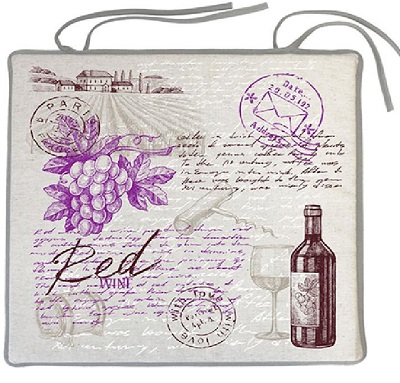 Сиденье  для стула 39*39 Виннная тема СТ-Ш