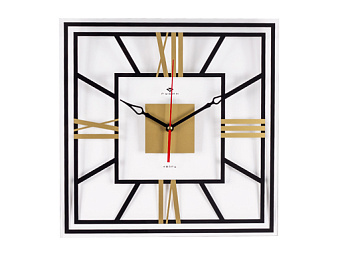 Часы настенные прозрачные 35х35см,  "Рим"3537-002 