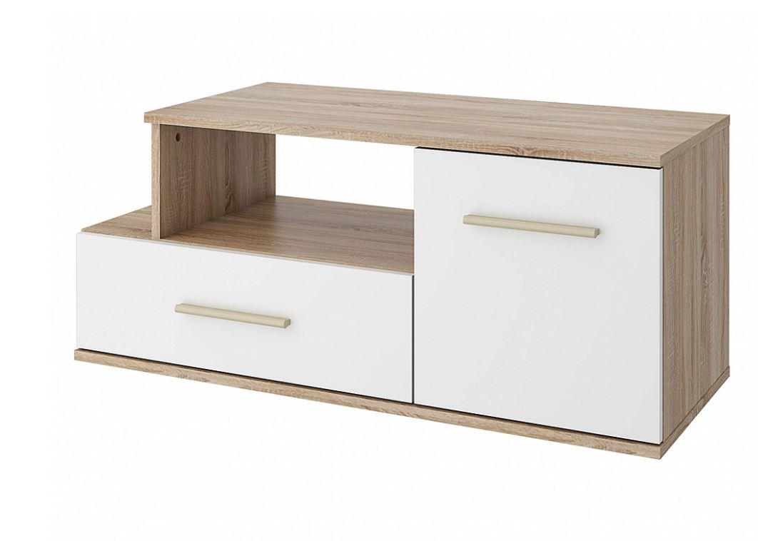 Тумба под ТВ "Алекс"  Дуб сонома/Белый 