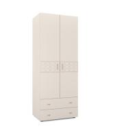 Рица Мод.РЦ-3 Шкаф 2 дв с ящ. д/ одежды лам. Сатин