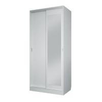 Шкаф-купе Клэр с зеркалом 1000х600х2200 Серый камень