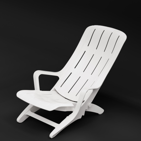 Шезлонг 1920х620х320мм (белый) 