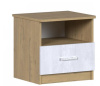 Тумба прикроватная Сицилия Дуб бунратти/Бетон