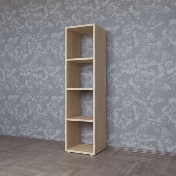 КОРИНН  Стеллаж 1 х 4 ячейки / Дуб сонома