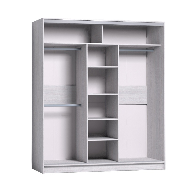 Шкаф-купе Strike 1800 3 дв Зеркало/Стандарт/Ясень Анкор светлый