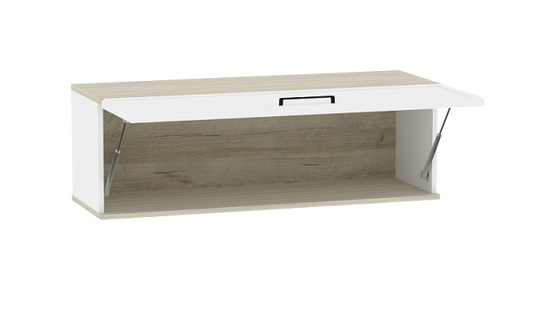 Aurelio 81 Шкаф навесной Белый-Блеквуд Сатиновый