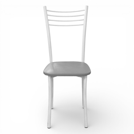 Стул Квинтет Стандарт (белый, к/з Серый 700)