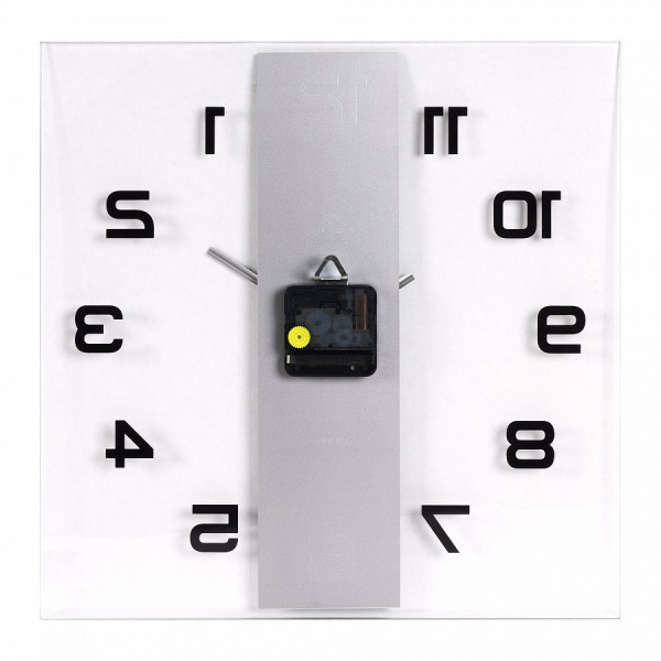 Часы настенные прозрачные 35х35см, "Полоса"3537-003 