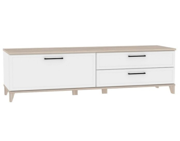 Aurelio 3 (гостиная) Тумба ТВ ( 02) (Белый/Блэквуд Сатиновый) 