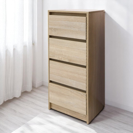 Комод Венсен 4 ящика Дуб Сонома