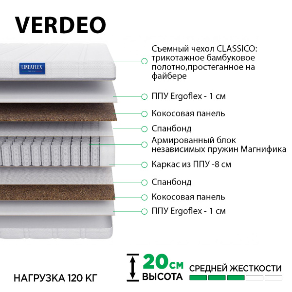 Матрас VERDEO 1600*2000