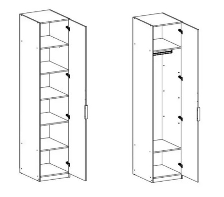 Римини Шкаф 50*240 1дв