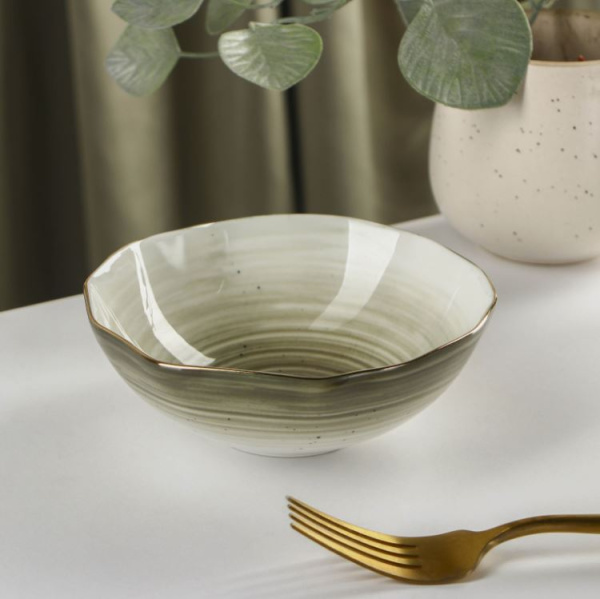 Салатник "Млечный путь" Серый