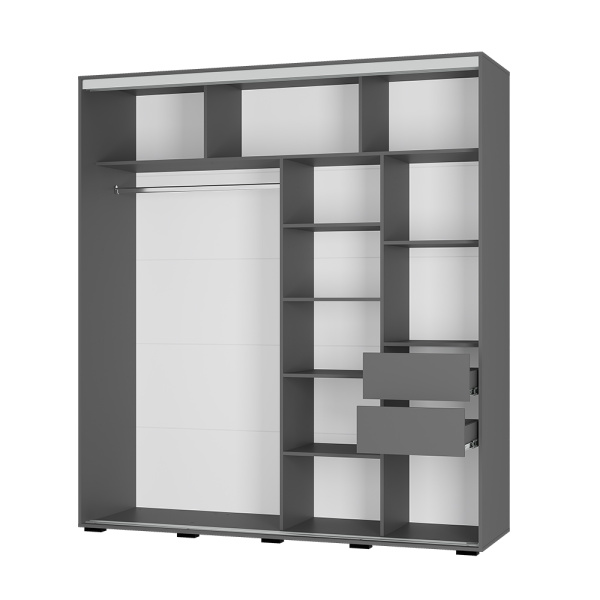 Шкаф-купе Крафт-9 1962*594*2176 Графит