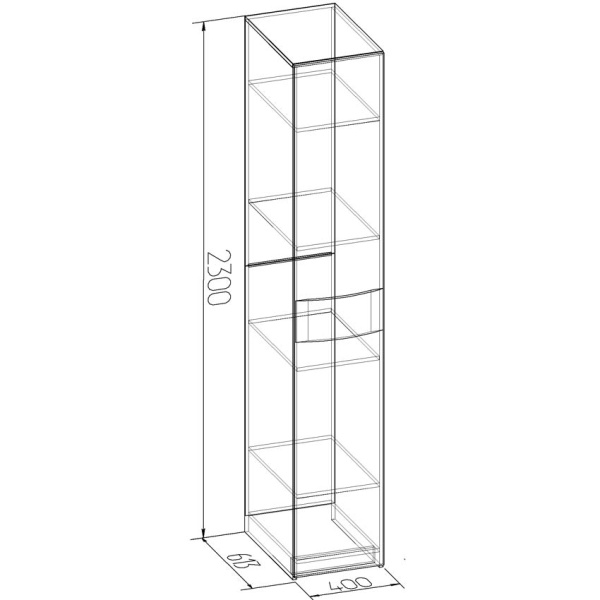 Амели венге 12 Шкаф для белья 