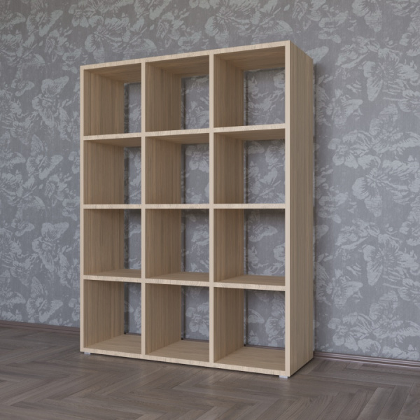 КОРИНН  Стеллаж 3 х 4 ячейки / Дуб сонома 