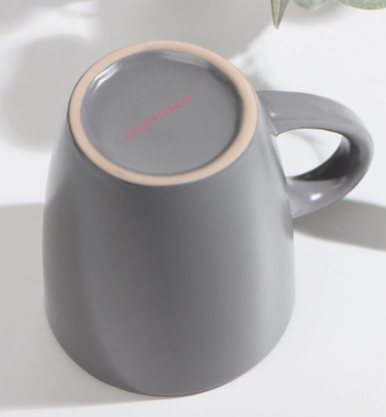 Кружка "Ваниль" 350 мл, цвет серый 4472176