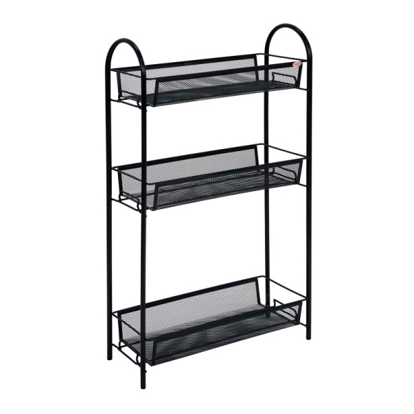 Этажерка Ладья 13 3-х секцион. чёрный Э399  Ч