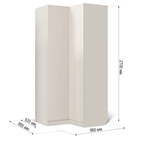 Шкаф Лофт угловой Кашемир