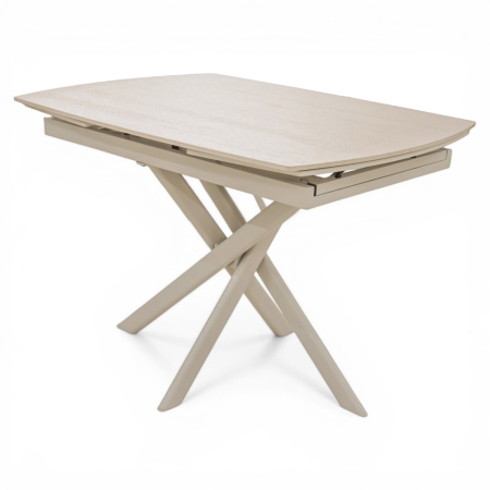 Стол DTM 0410 CS,110+30+30*80*76,Керамика цвет Бежевый 705, ножки Бежевые 9071