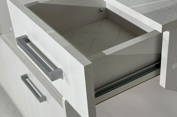 Прихожая Барселона-1, 1301х344х2110 (Белый рамух)