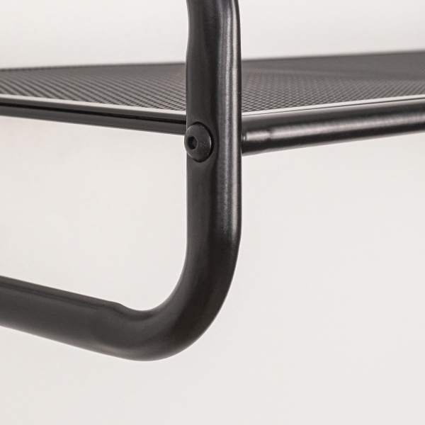 Полка настенная Барселона 21/Черный/650х245х300