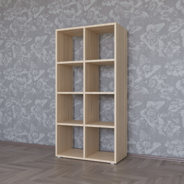 КОРИНН  Стеллаж 2 х 4 ячейки / Дуб сонома