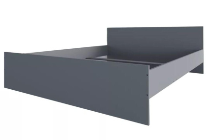 Дрезден Кровать 453,03 (без основания) Серый