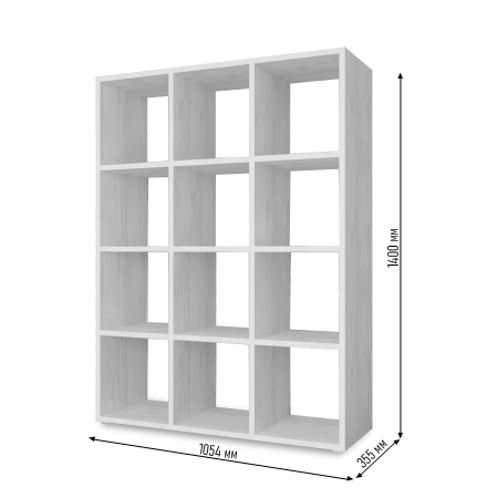 КОРИНН  Стеллаж 3 х 4 ячейки / Сосна лофт 