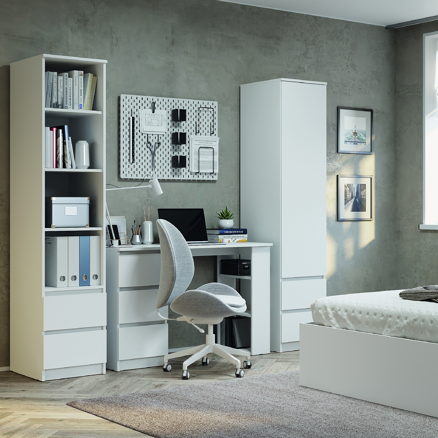 Симпл (молодежная) Пенал ПН-17 Белый