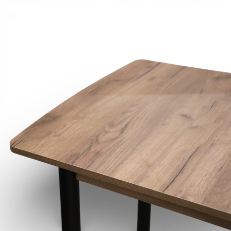 Стол кухонный Уют 3 110(+39)*70*75 Дуб крафт табачный/черный