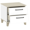 AURELIO 41 Тумба прикроватная Белый/Блеквуд Сатиновый